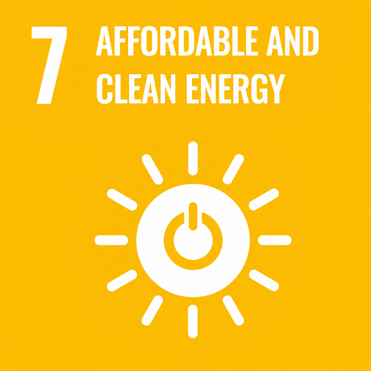 UN SDG 7 - Affordable and Clean Energy